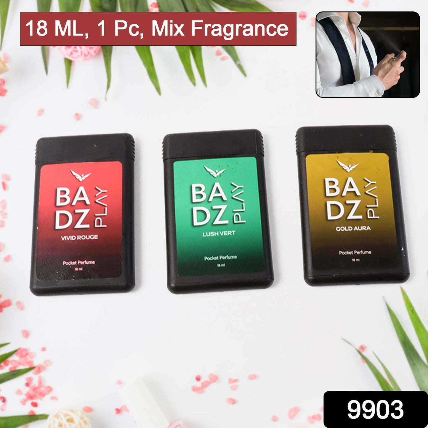 Mini Pocket Perfume 18ml (1 Pc Mix Fragrance)